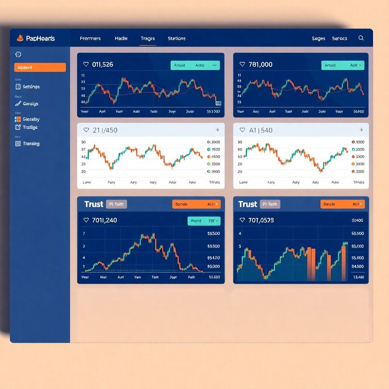 Prikaz nadzorne ploče s karticama trading strategija i P&L grafikonima